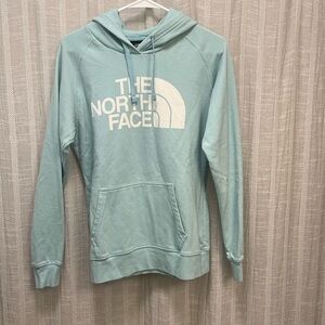 North Face blue hoodie, size M